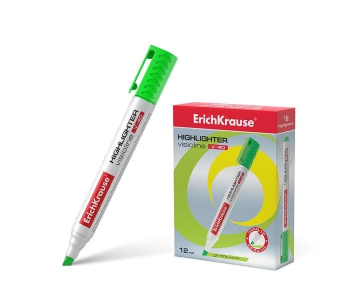 Μαρκαδόρος Υπογράμμισης ErichKrause V-40 0.6-5.2mm Πράσινο 30975