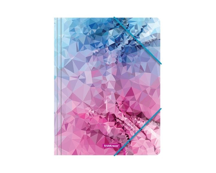 Ντοσιέ Λάστιχο ErichKrause Α4 PP Pink Dynamique 49294