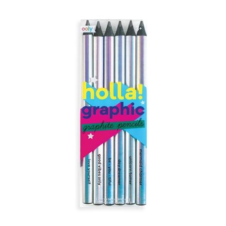 Μολύβια Ooly Holla! Graphic Graphite Pencils Σετ 6τμχ128-145