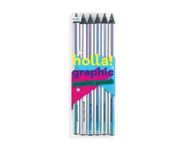 Μολύβια Ooly Holla! Graphic Graphite Pencils Σετ 6τμχ 128-145
