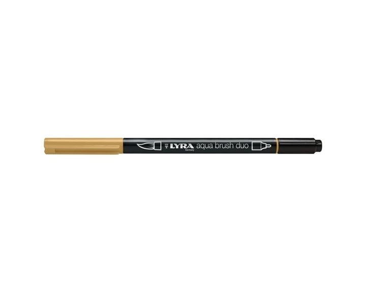 Μαρκαδόρος- Πινέλο Lyra Aqua Brush Duo Brown Ochre 6520082