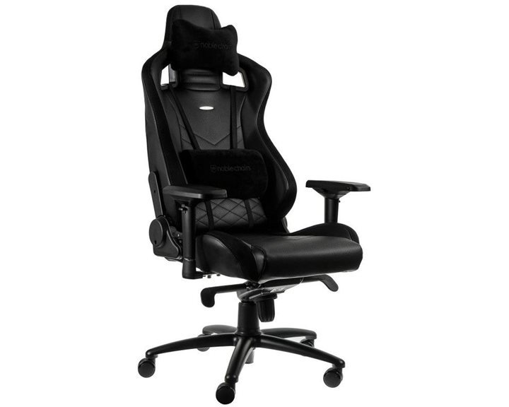 noblechairs EPIC Gaming Chair Breathable, 4D armrests, 60mm casters - black