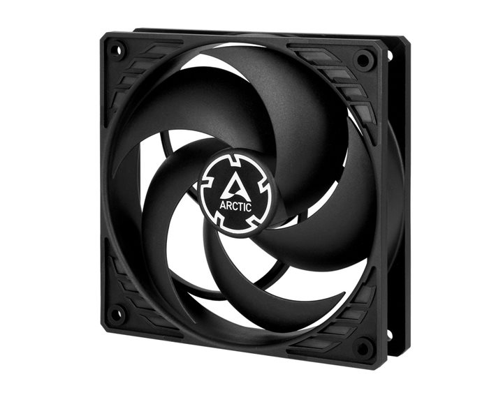 Arctic P12 (black/black) - Pressure-optimised 120 mm Fan