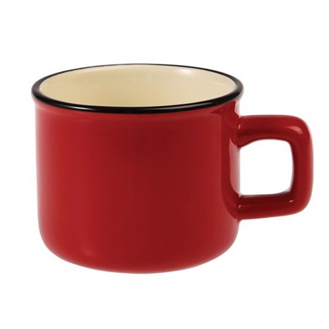 Κεραμική Κούπα για Espresso Red Enamel Style