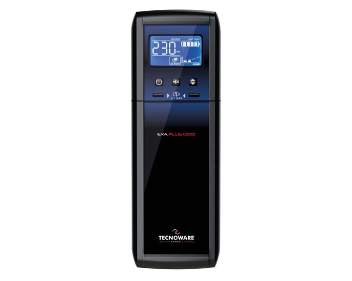 TECNOWARE UPS EXA PLUS 2000, 2000VA/1400W, LINE INTERACTIVE W/ STABILIZER, PURE SINEWAVE, LCD DISPLAY, 3YW ELECTRONIC PARTS, 1YW BATTERIES. FGCEXAPL2000