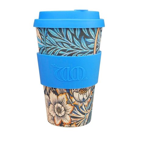 Ποτήρι Ecoffee Cup Bamboo 400ml με καπάκι William Morris Lily 650504