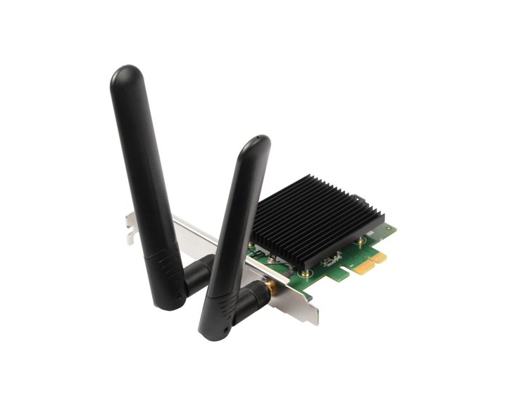 EDIMAX WLAN PCIE ADAPTER EW-7833-AXP, AX3000 WiFi6 DUAL BAND WIRELLESS 802.11AX & Bluetooth 5.0 PCIE Adapter, LOW PROFILE, 2YW. EW-7833-AXP