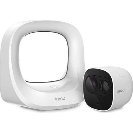 IMOU IP CAMERA CELL PRO (1 HUB + 1 CAM) KIT-WA1001-300/1-B26E, OUTDOOR, CAM: 1/2.7" 2M CMOS, ICR, H.265/H.264, FHD 2MP (20FPS), 16X DIGITAL ZOOM, IR 10M, PIR, 2,4GHZ WIFI, IP65, MIC&SPEAKER, RECHARGABLE BATTERY, IP65, HUB: WIFI, ETHERNET, 3