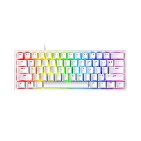 Razer HUNTSMAN MINI MERCURY ED. - 60% Opto Mechanical Gaming Keyboard Purple Switch - US Layout