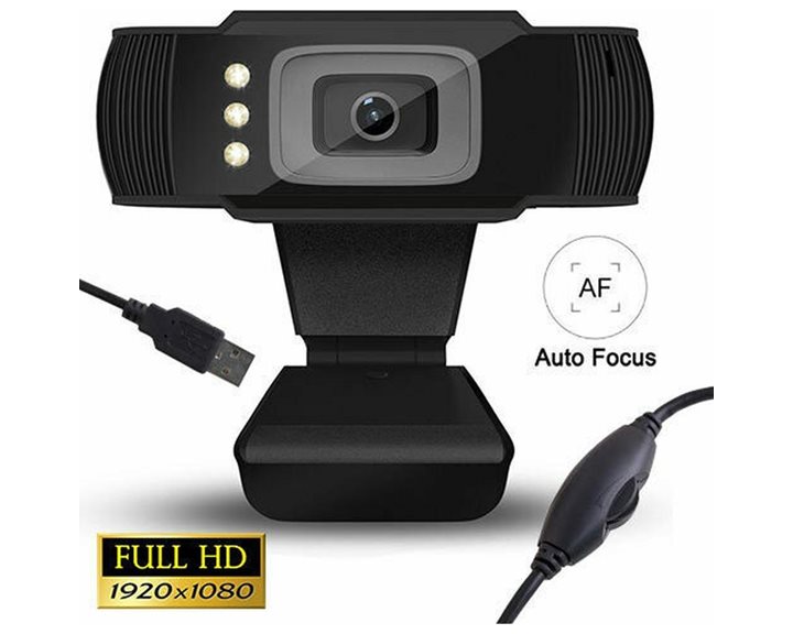 Lamtech Full HD USB Web Camera With LED 1080p