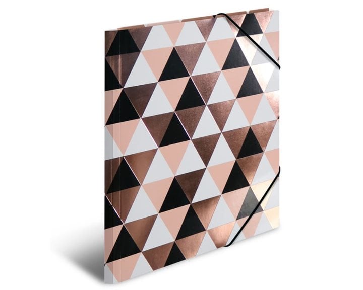Ντοσιέ Με Λάστιχο Χάρτινο Herma A4 Rose Gold 19318