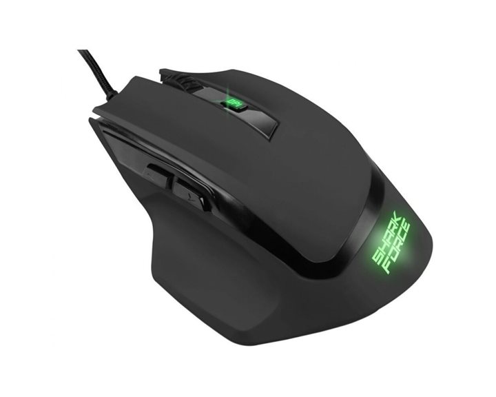 SHARKOON GAMING MOUSE SHARK FORCE II, WIRED, USB, OPTICAL, GAMING, BLACK, 2YW. SHARK FORCE II BLACK