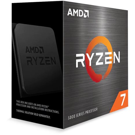 AMD CPU RYZEN 7 5800X, 8C/16T, 3.8-4.7GHz, CACHE 4MB L2+32MB L3, SOCKET AM4, BOX, 3YW. 100-100000063WOF