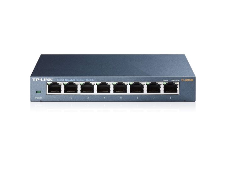 Tp-Link Switch V9 10/100/1000 Mbps 8 Ports (Tl-Sg108) (Tptl-Sg108)