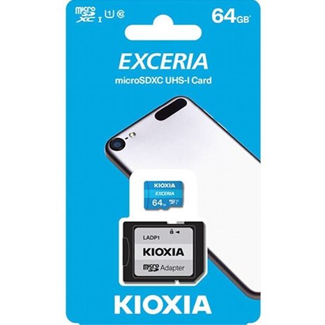 Kioxia MicroSD 64GB With Adapter M203 LMEX1L064GG2