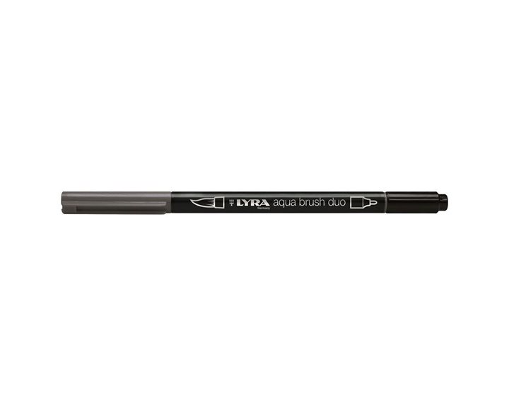 Μαρκαδόρος- Πινέλο Lyra Aqua Brush Duo Warm Grey Silver 6520196