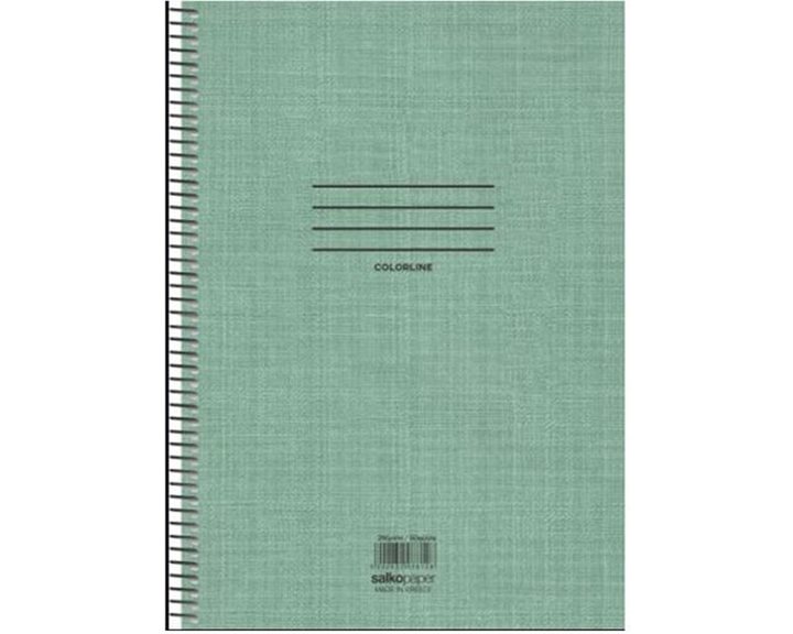 Τετράδιο Σπιράλ Α4 Salko Colorline 5Θ.7860