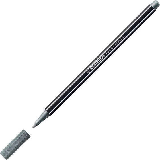 Μαρκαδόρος Stabilo 68/805 Metalic Ασημί
