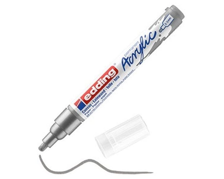 Μαρκαδόρος Edding 5100 Ακρυλικός 2-3mm Medium Silver 923