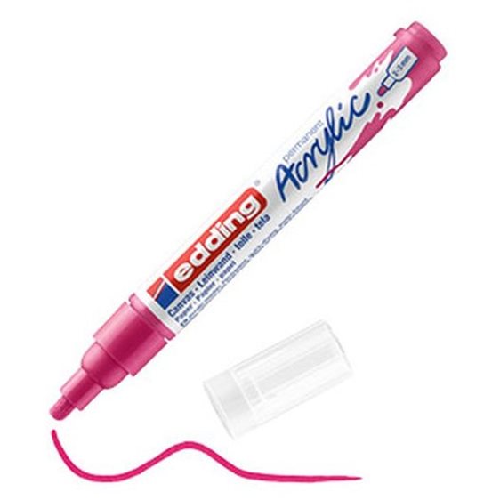 Μαρκαδόρος Edding 5100 Ακρυλικός 2-3mm Medium Telemagenta 909
