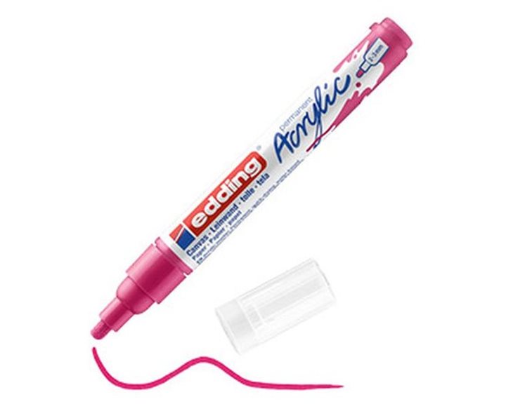 Μαρκαδόρος Edding 5100 Ακρυλικός 2-3mm Medium Telemagenta 909