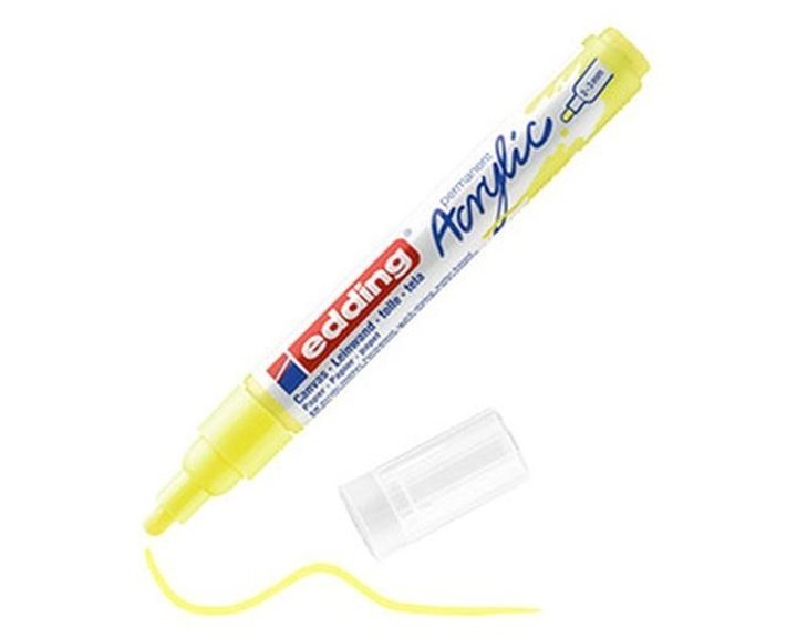 Μαρκαδόρος Edding 5100 Ακρυλικός 2-3mm Medium Neon Yellow 065
