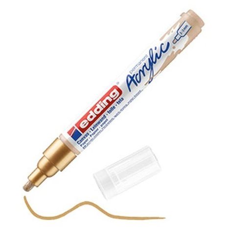 Μαρκαδόρος Edding 5100 Ακρυλικός 2-3mm Medium Rich Gold 924