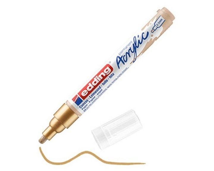 Μαρκαδόρος Edding 5100 Ακρυλικός 2-3mm Medium Rich Gold 924