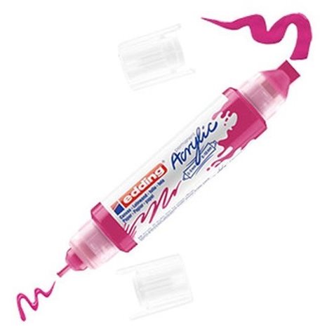 Μαρκαδόρος Edding 5400 Ακρυλικός Διπλός 2-3/5-10mm Telemagenta 909