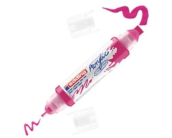 Μαρκαδόρος Edding 5400 Ακρυλικός Διπλός 2-3/5-10mm Telemagenta 909