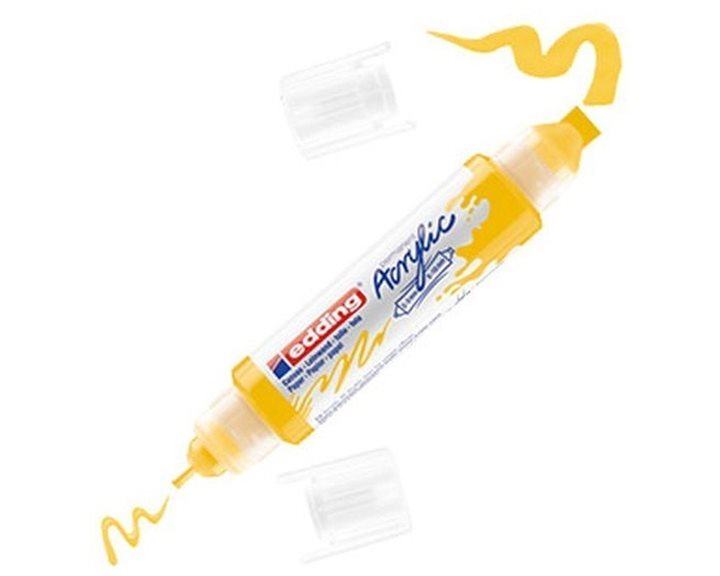 Μαρκαδόρος Edding 5400 Ακρυλικός Διπλός 2-3/5-10mm Traffic Yellow 905