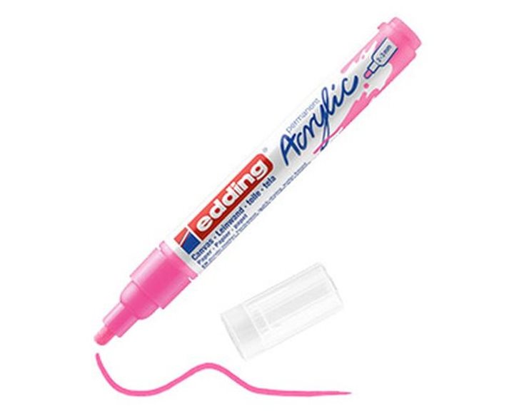 Μαρκαδόρος Edding 5100 Ακρυλικός 2-3mm Medium Neon Pink 069