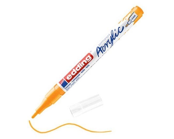 Μαρκαδόρος Edding 5300 Ακρυλικός 1-2mm Fine Sunny Yellow 906