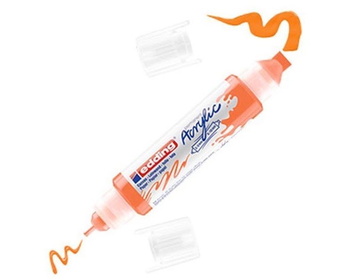 Μαρκαδόρος Edding 5400 Ακρυλικός Διπλός 2-3/5-10mm Neon Orange 066