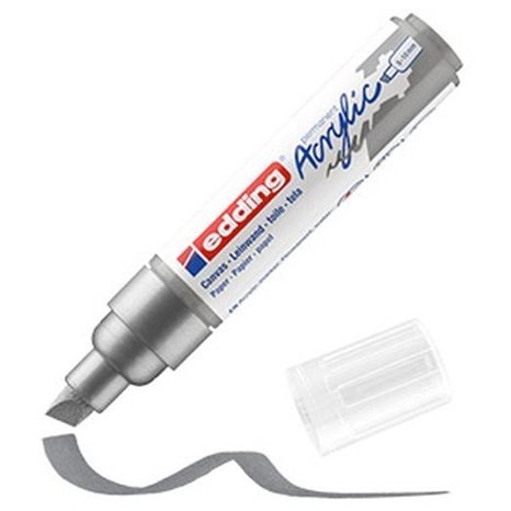 Μαρκαδόρος Edding 5000 Ακρυλικός 5-10mm Silver 923