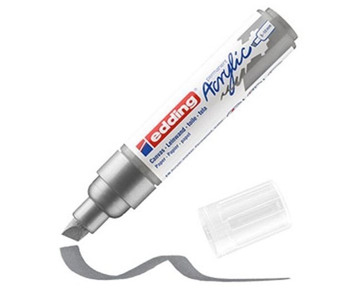 Μαρκαδόρος Edding 5000 Ακρυλικός 5-10mm Silver 923