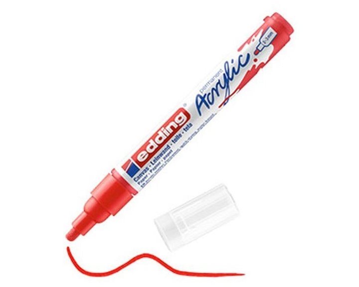 Μαρκαδόρος Edding 5100 Ακρυλικός 2-3mm Medium Traffic Red 902