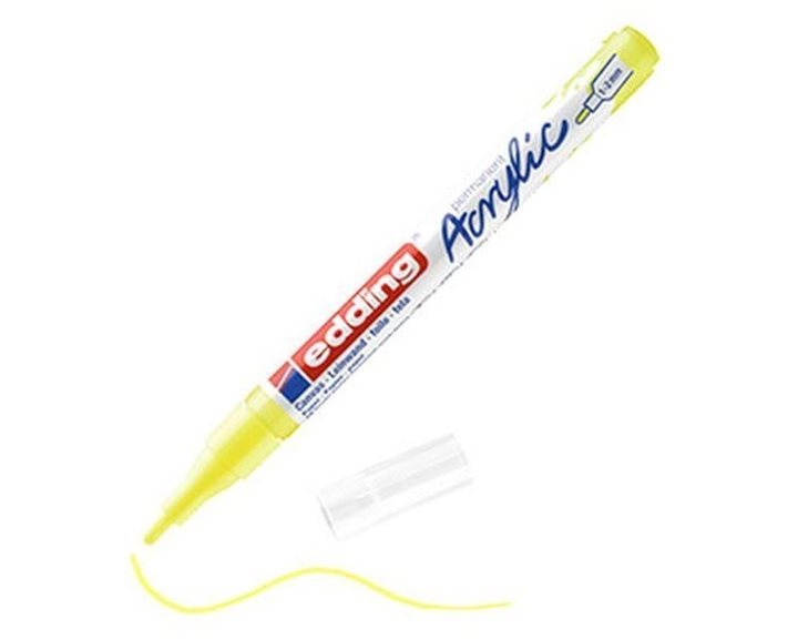 Μαρκαδόρος Edding 5300 Ακρυλικός 1-2mm Fine Neon Yellow 065