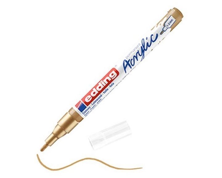 Μαρκαδόρος Ακρυλικός Edding 5300 1-2mm Fine Rich Gold 924