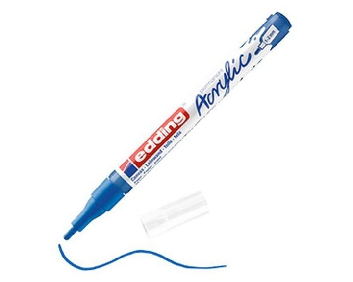 Μαρκαδόρος Edding 5300 Ακρυλικός 1-2mm Fine Gentian Blue 903