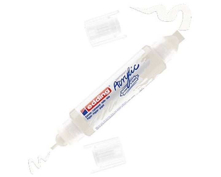 Μαρκαδόρος Edding 5400 Ακρυλικός Διπλός 2-3/5-10mm Traffic White 922