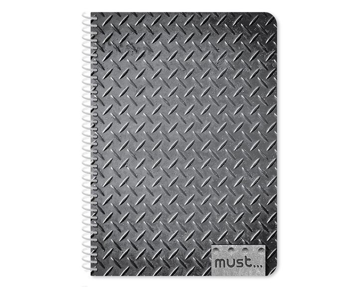 Τετράδιο Σπιράλ Must 17χ25 3θ. 90φ. Metal 584257