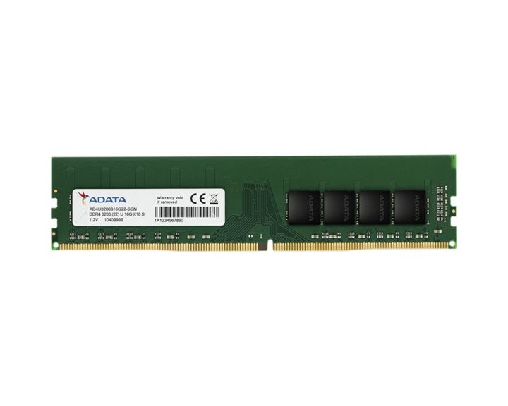 ADATA RAM DIMM 8GB AD4U32008G22-SGN, DDR4, 3200MHz, CL22, SINGLE TRAY, LTW. AD4U32008G22-SGN
