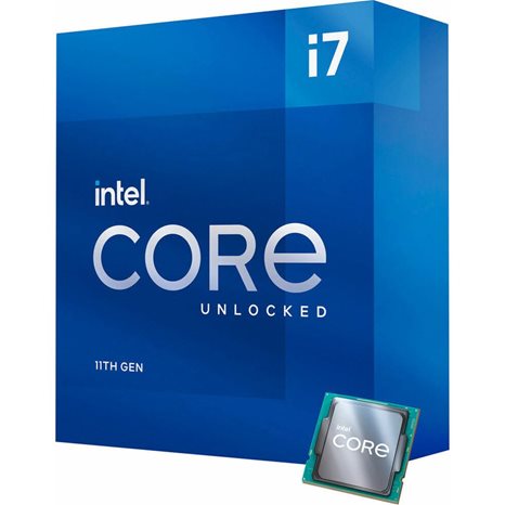 INTEL CPU CORE i7 11700K, 8C/16T, 3.60GHz, CACHE 16MB, SOCKET LGA1200 11th GEN, GPU, BOX, 3YW. BX8070811700K