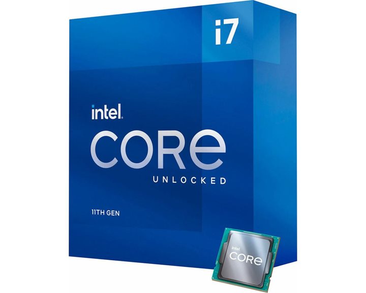 INTEL CPU CORE i7 11700K, 8C/16T, 3.60GHz, CACHE 16MB, SOCKET LGA1200 11th GEN, GPU, BOX, 3YW. BX8070811700K