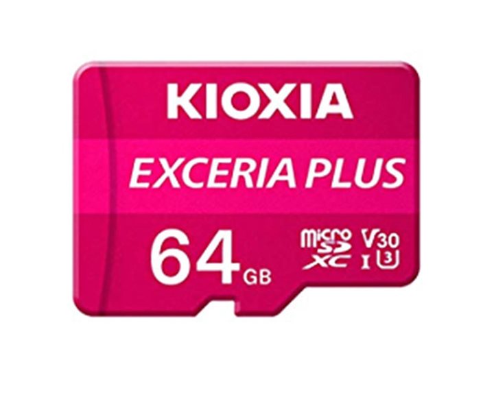 Kioxia 4K Micro SD 64GB Exceria Plus UHS I U3 With Adapter M303 LMPL1M064GG2