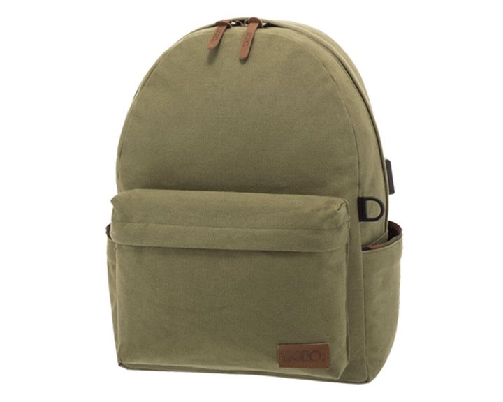 Σακίδιο Πλάτης Polo Canvas Λαδί 901245-07
