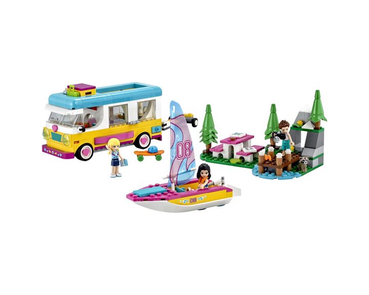 LEGO Forest Camper Van and Sailboat