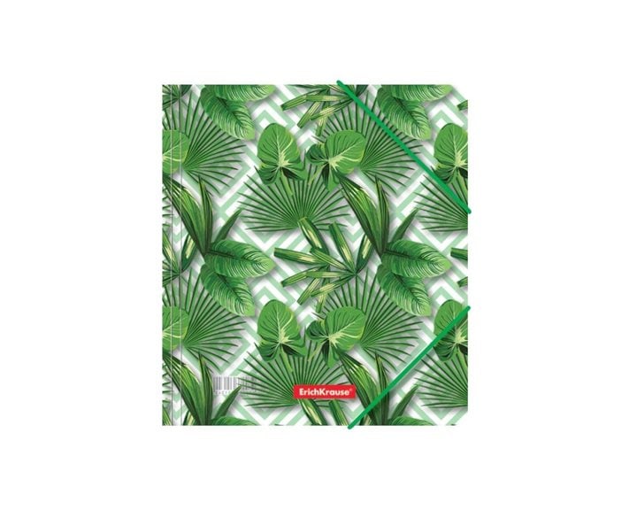 Ντοσιέ Λάστιχο ErichKrause Α5 PP Tropical Leaves 49355