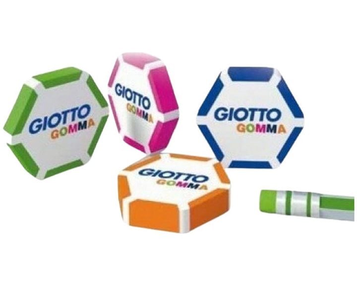 Γόμα Giotto Πολύγωνη Σε Διάφορα Χρώματα 233300